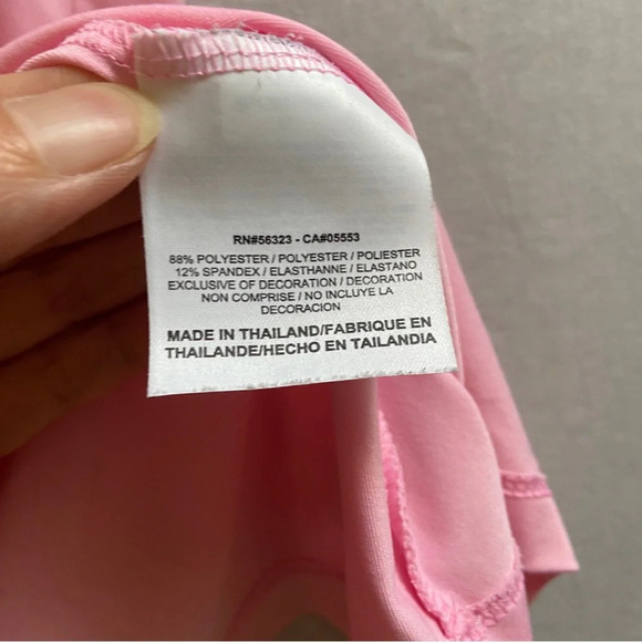 Nike Golf Tour Performance Pink Dri-fit mock neck 1/2 zip short sleeve Sz XL - Picture 6 of 8